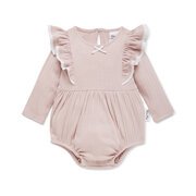 Aster & Oak Violet Ice Bubble Romper-bodysuits-and-rompers-Bambini