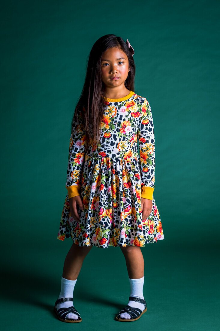 Kids leopard store print dress