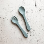 Over The Dandelions Silicone Fork & Spoon Set-eatware-Bambini