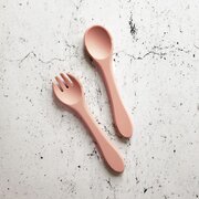 Over The Dandelions Silicone Fork & Spoon Set-eatware-Bambini