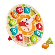 Hape Chunky Clock Puzzle-toys-Bambini