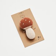 Over The Dandelions Crochet Mushroom Rattle-toys-Bambini