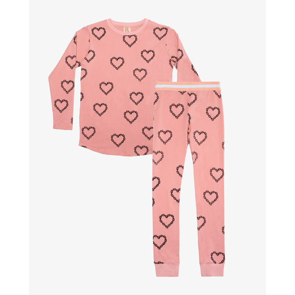 Buy The Girl Club Chain Heart Winter PJs Online At Bambini NZ