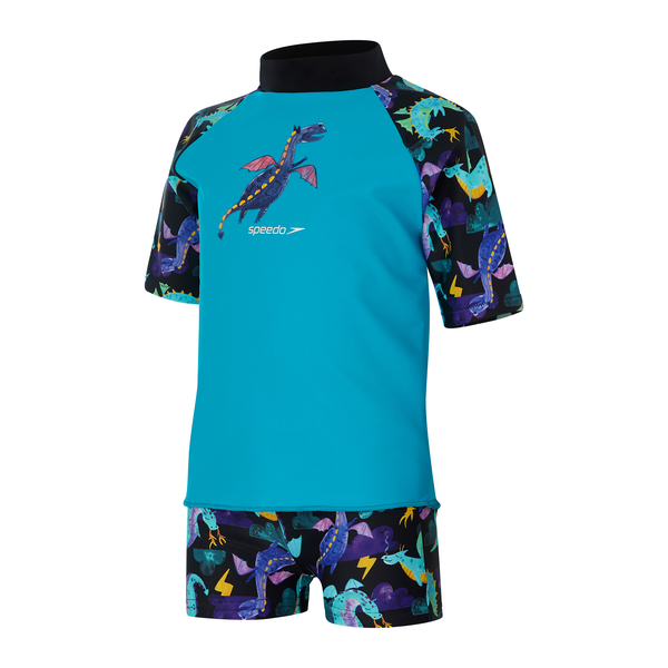 Speedo Short Sleeve Rash Set - Boys Swimwear | Kids Clothes | Top Kids ...