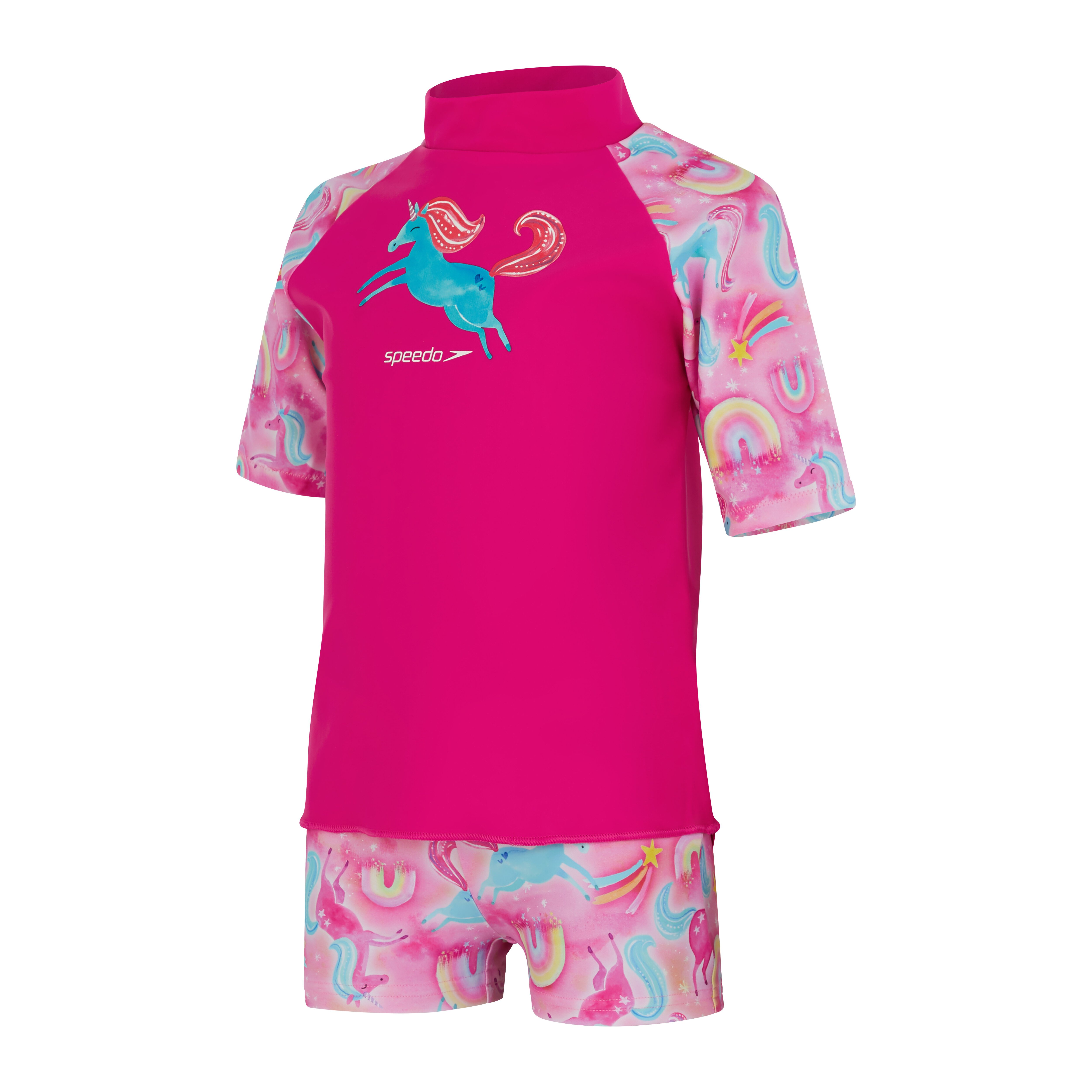 Speedo Short Sleeve Rash Set - Girls Swimwear | Kids Clothes | Top Kids ...