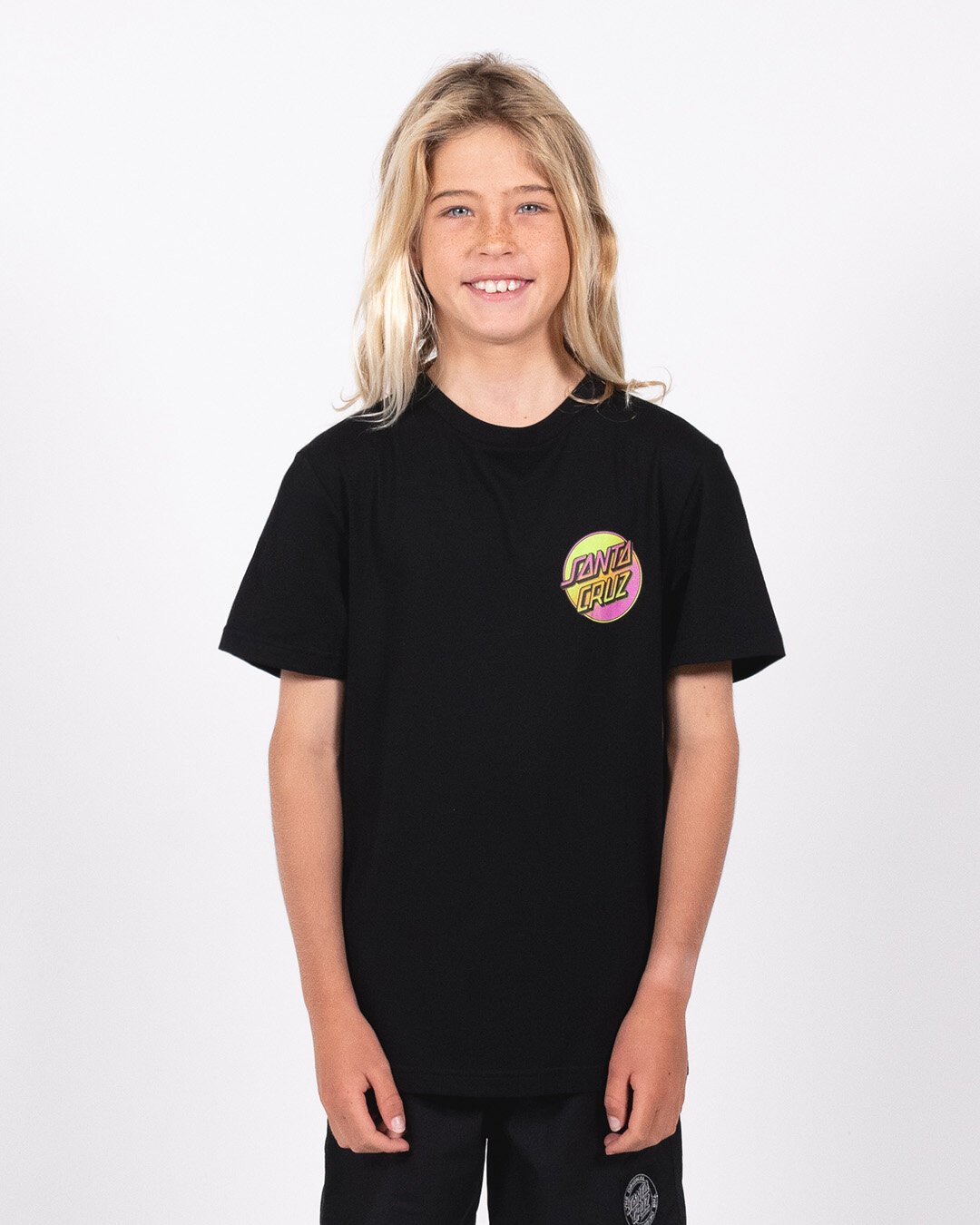 Santa Cruz Contra Dot Pop Tee Boys Tops Kids Clothes Top