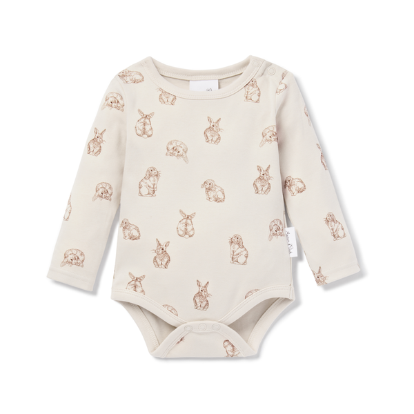 Aster & Oak Bunny Onesie - Baby and Newborn Bodysuits and Rompers ...