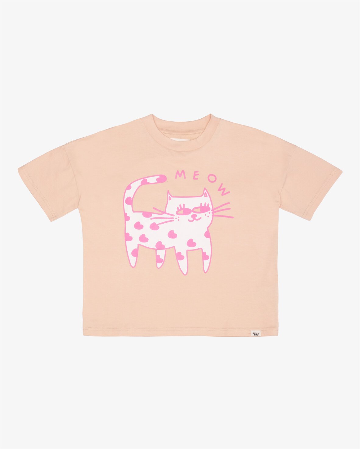 The Girl Club Maddie s Meow Cat Tee Girls Tops Kids Clothes Top Kids Clothing Store In NZ S24 The Girl Club