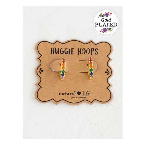 Natural Life Huggie Hoop Earrings 