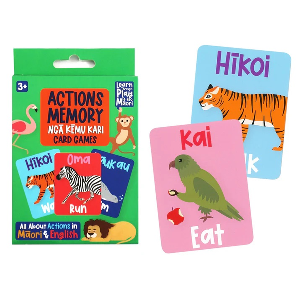 NZ Te Reo Memory Game Actions 40 Cards