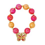 Pink Poppy Vibrant Butterfly Bracelet-jewellery-Bambini
