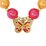 Pink Poppy Vibrant Butterfly Bracelet