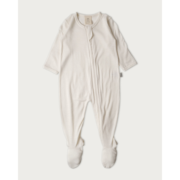 Babu Merino Prem Footed Onesie