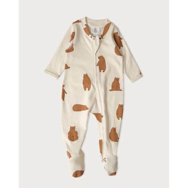 Babu Organic Cotton Footed Onesie 