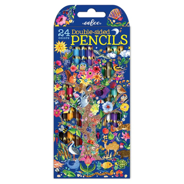 EeBoo 12 Double Sided Pencils Tree Of Life 