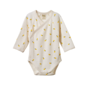Nature Baby LS Kimono Bodysuit Pointelle-bodysuits-and-rompers-Bambini