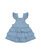 Huxbaby Huxbear Knit Denim Frill Pinafore