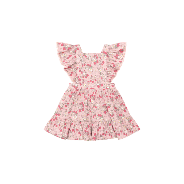 Huxbaby Vintage Strawberry Ruffle Dress