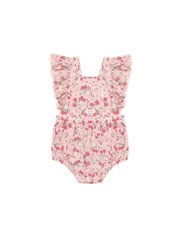 Huxbaby Vintage Strawberry Frill Playsuit-dresses-and-skirts-Bambini