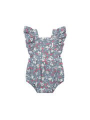 Huxbaby Vintage Strawberry Frill Playsuit-bodysuits-and-rompers-Bambini