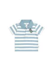 Huxbaby T-Rex Stripe Polo T-Shirt-tops-Bambini