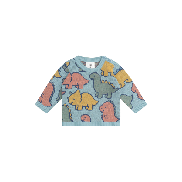 Huxbaby Dino Play Knit Jumper