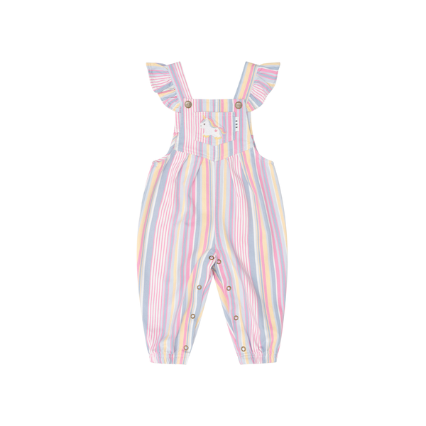 Huxbaby Rainbow Stripe Overall