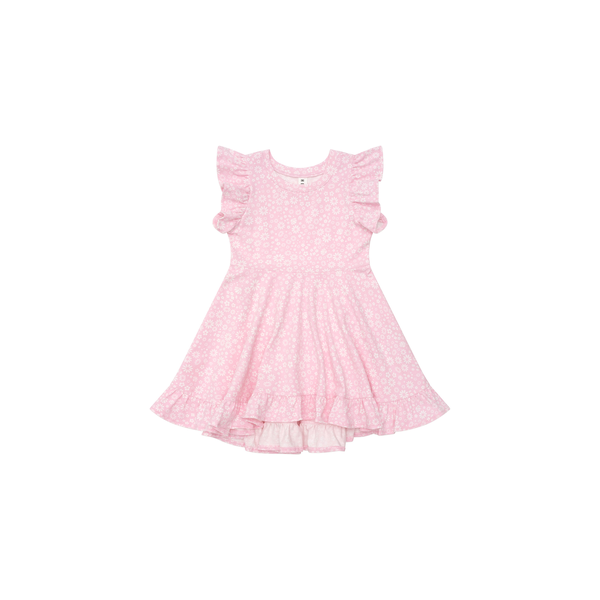 Huxbaby Daisy Seashell Frill Swing Dress