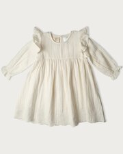 Babu Muslin Charlotte Dress Long Sleeve-dresses-and-skirts-Bambini