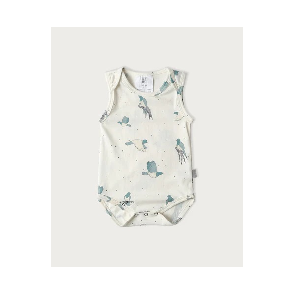 Babu Organic Cotton Singlet Bodysuit Native Forest