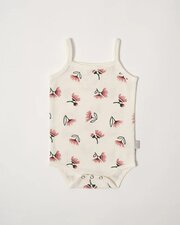 Babu Organic Cotton Singlet Bodysuit Pohutukawa-baby-Bambini