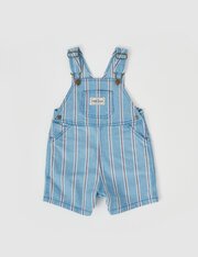 Goldie + Ace Burton Classic Stripe Denim Overalls-jumpsuits-and-overalls-Bambini