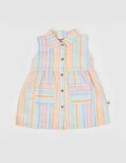 Goldie + Ace Rudy Linen Dress-dresses-and-skirts-Bambini