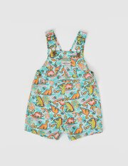 Goldie + Ace Burton Dino Jungle Denim Overalls-pants-and-shorts-Bambini