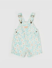 Goldie + Ace Burton Daisy Delight Denim Overalls-jumpsuits-and-overalls-Bambini