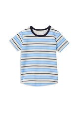 Milky Blue Stripe Tee-tops-Bambini