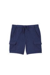 Milky Navy Fleece Cargo Short-pants-and-shorts-Bambini