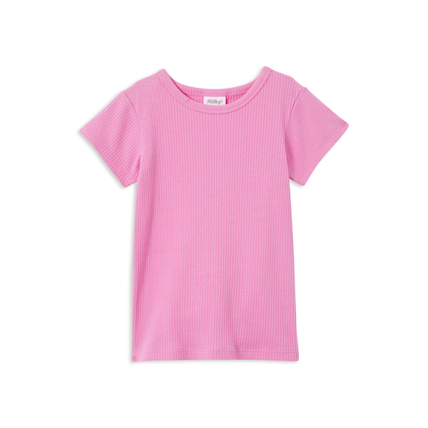 Milky Pink Rib Tee