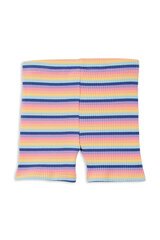 Milky Multi Stripe Rib Bike Short-pants-and-shorts-Bambini