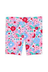 Milky Summer Blooms Bike Short-pants-and-shorts-Bambini