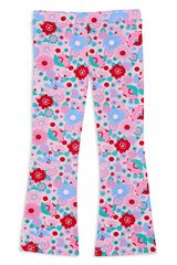 Milky Summer Blooms Flared Legging-pants-and-shorts-Bambini