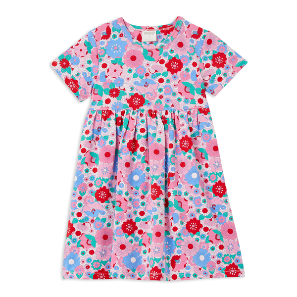 Milky Summer Blooms Dress