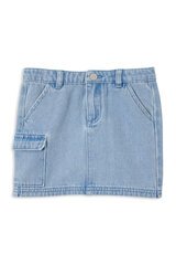 Milky Denim Skirt-dresses-and-skirts-Bambini