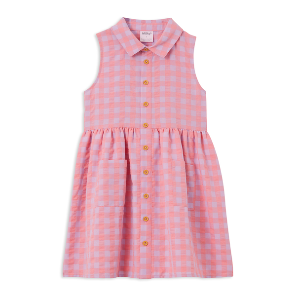 Milky Check Dress