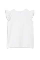 Milky White Detail Tee-tops-Bambini