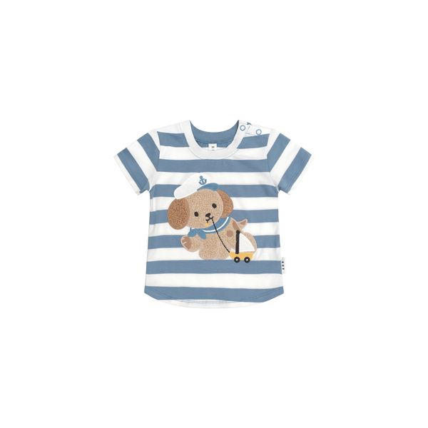 Huxbaby Sailor Pup Stripe T-Shirt