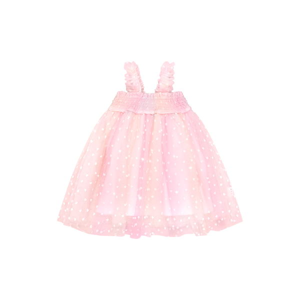 Huxbaby Sweetheart Shirred Tulle Dress