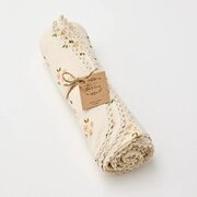 Over The Dandelions Muslin Swaddle with Lace-baby-Bambini