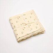 Over The Dandelions Organic Muslin Blanket - Lace Trim-sleepwear-and-bedding-Bambini