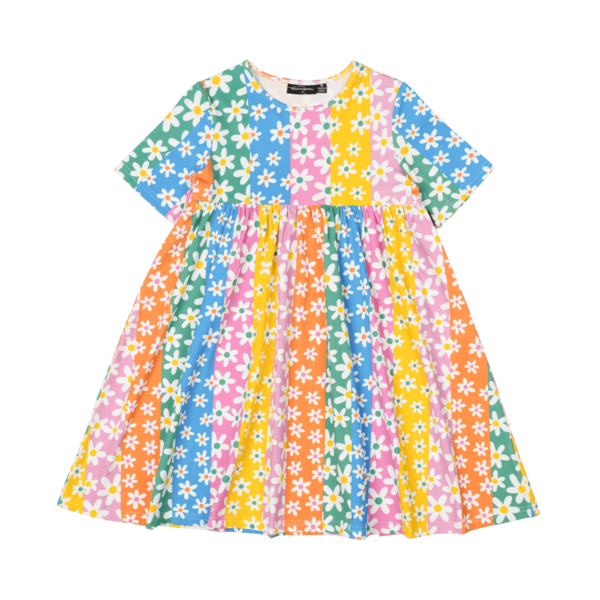 Rock Your Kid Floral Stripes Dress